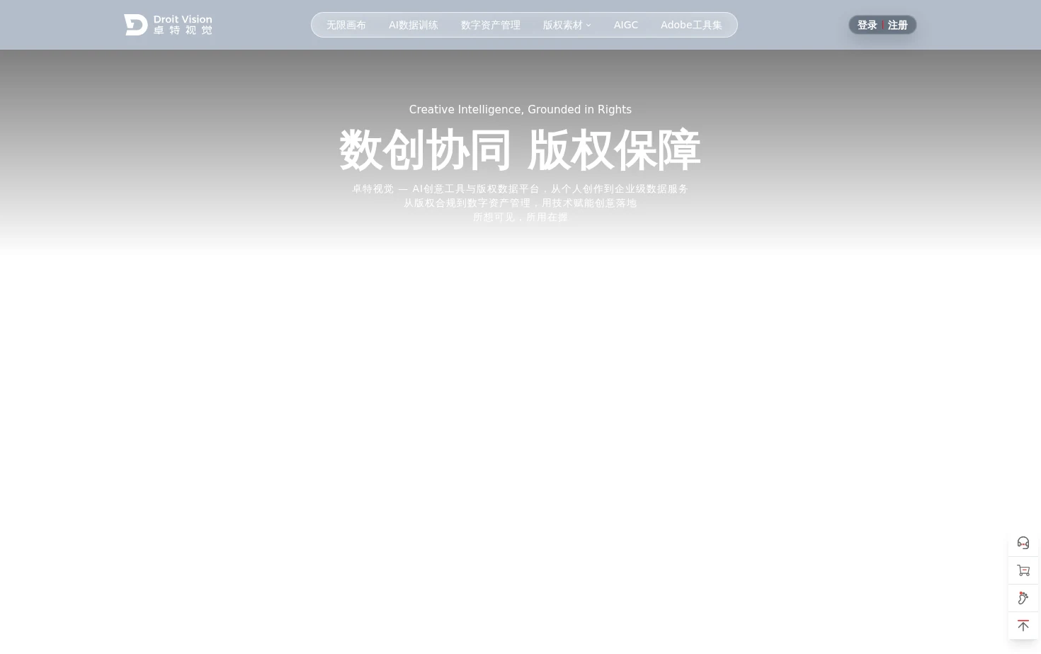 卓特视觉 页面快照